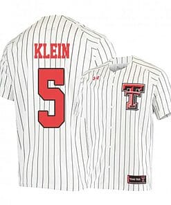 Brian Klein Jersey Texas Tech Red Raiders Baseball NCAA College White Alumni #5