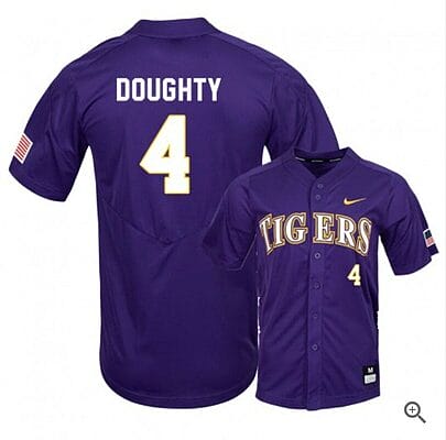 Cade Doughty Jersey Lsu Tigers Baseball NCAA College Purple Elite Alumni #4
