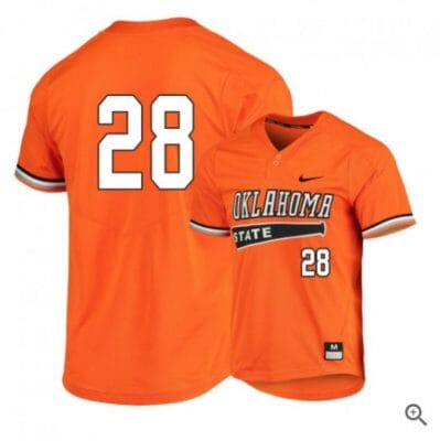Caeden Trenkle Jersey Oklahoma State Cowboys Baseball NCAA College Orange Elite Alumni #28 6 Caeden Trenkle Jersey Oklahoma State Cowboys Baseball NCAA College Orange Elite Alumni #28