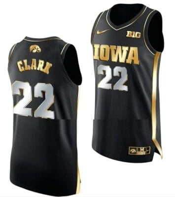 Caitlin Clark Jersey Iowa Hawkeyes College Basketball Black Golden Edition #22 10 Caitlin Clark Jersey Iowa Hawkeyes College Basketball Black Golden Edition #22