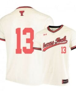 Cal Conley Jersey Texas Tech Red Raiders Baseball NCAA College Cream Alumni #13