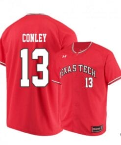 Cal Conley Jersey Texas Tech Red Raiders Baseball NCAA College Red Alumni #13