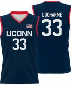 Caroline Ducharme Jersey UConn Huskies College Basketball Navy #33
