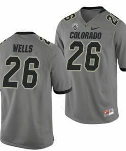 Carson Wells Jersey Colorado Buffaloes College Football Game Gray #26