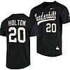Carter Holton Jersey Vanderbilt Commodores College Baseball Replica Black #20