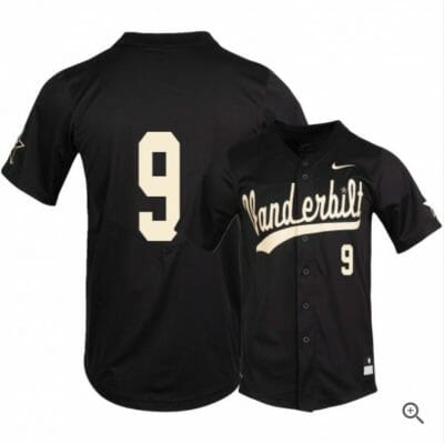 Carter Young Jersey Vanderbilt Commodores Baseball NCAA College Black Alumni #9 6 Carter Young Jersey Vanderbilt Commodores Baseball NCAA College Black Alumni #9