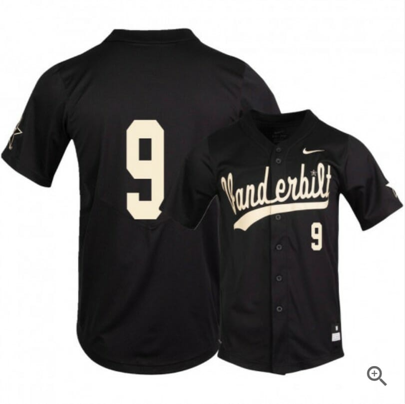 Carter Young Jersey Vanderbilt Commodores Baseball NCAA College Black Alumni #9 1 Carter Young Jersey Vanderbilt Commodores Baseball NCAA College Black Alumni #9