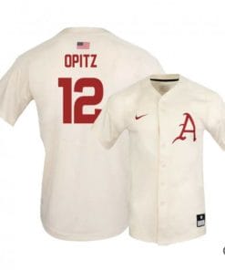 Casey Opitz Jersey Arkansas Razorbacks Baseball NCAA College Alumni Elite White #12