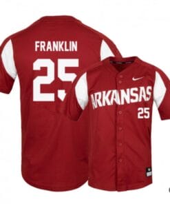 Christian Franklin Jersey Arkansas Razorbacks Baseball NCAA College Alumni Elite Red #25