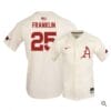 Christian Franklin Jersey Arkansas Razorbacks Baseball NCAA College Alumni Elite White #25