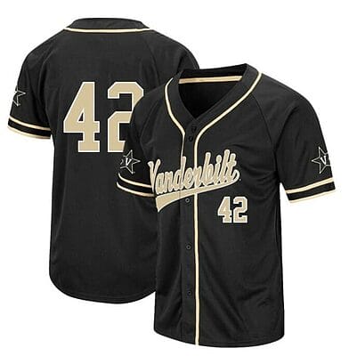 Christian Little Jersey Vanderbilt Commodores Baseball NCAA College Black Alumni #42