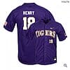 Cole Henry Jersey Lsu Tigers Baseball NCAA College Purple Elite Alumni #18