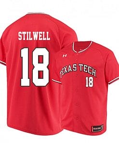 Cole Stilwell Jersey Texas Tech Red Raiders Baseball NCAA College Red Alumni #18