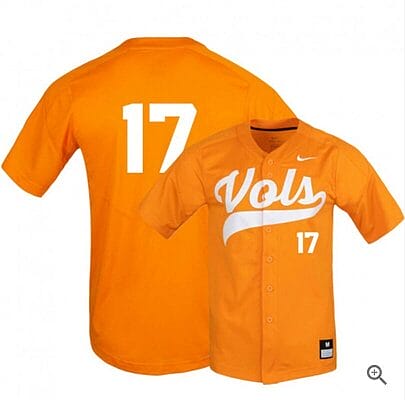 Connor Pavolony Jersey Tennessee Volunteers Baseball NCAA College Elite Orange Alumni #17