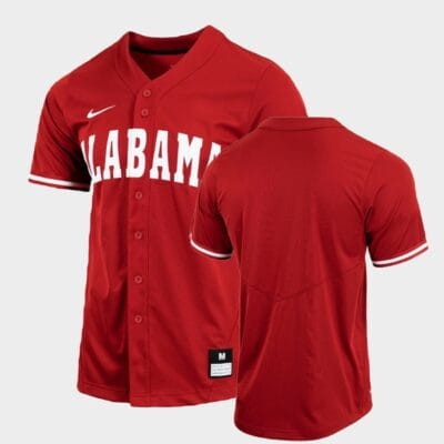 Custom Alabama Crimson Tide Jersey Baseball Name and Number NCAA College Crimson