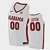Custom Alabama Jersey Name, Number Crimson Tide College Basketball White 2 Custom Alabama Jersey Name, Number Crimson Tide College Basketball White