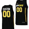 Custom Appalachian State Mountaineers Jersey Name and Number College Basketball Black 7 Custom Appalachian State Mountaineers Jersey Name and Number College Basketball Black
