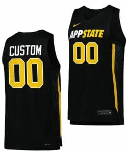 Custom Appalachian State Mountaineers Jersey Name and Number College Basketball Black