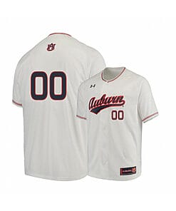 Custom Auburn Tigers Baseball Jersey Name, Number College NCAA Under Armour White