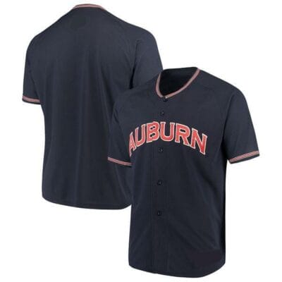 Custom Auburn Tigers Baseball Jersey Name, Number College Navy