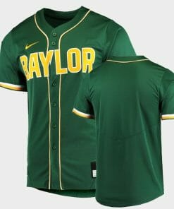 Custom Baylor Bears Baseball Jersey Name, Number College Green