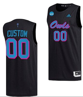 Custom FAU Owls Basketball Jersey 2023 NCAA March Madness Black