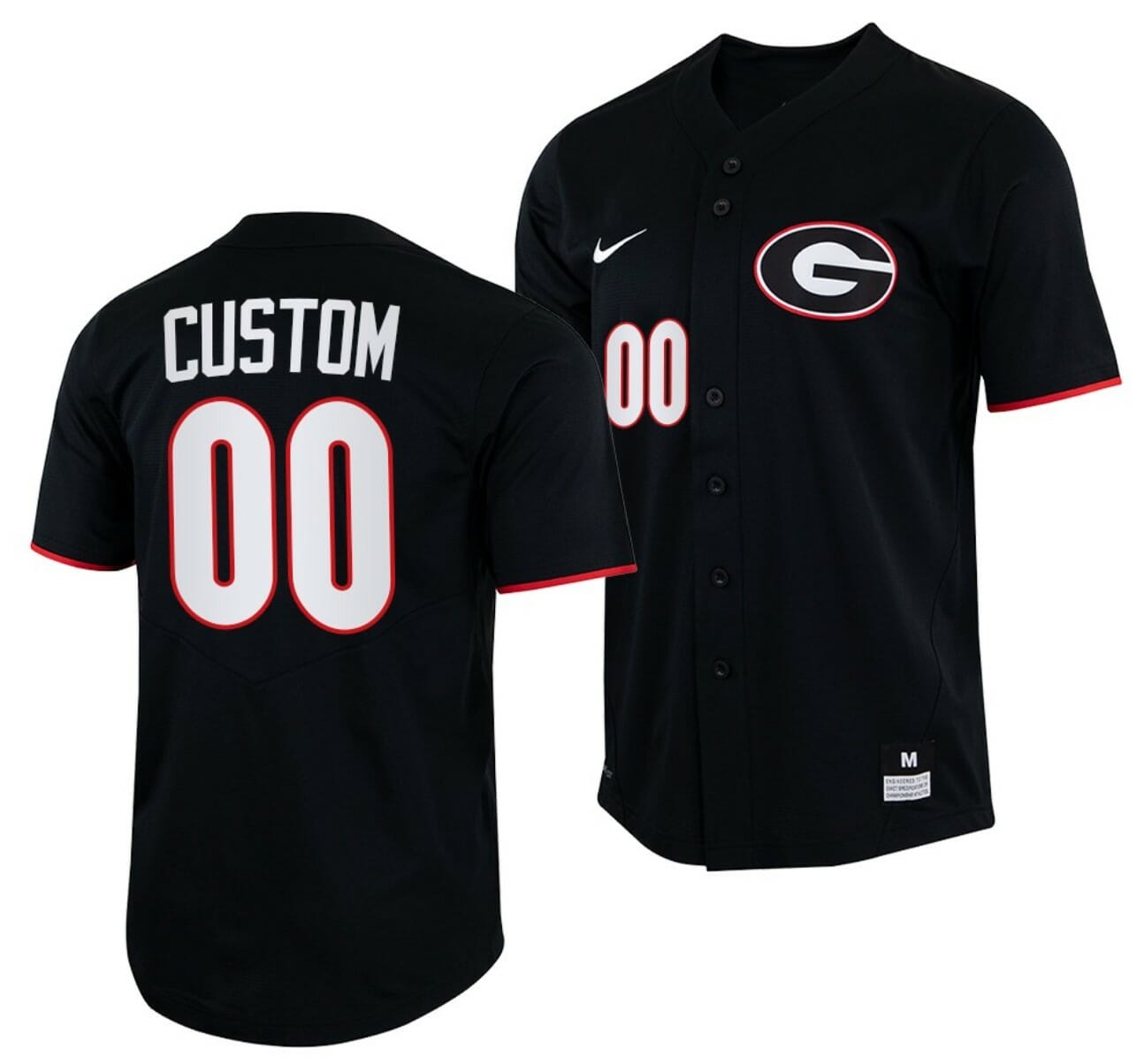 Custom Georgia Bulldogs Baseball Jersey Name and Number NCAA College Black 1 Custom Georgia Bulldogs Baseball Jersey Name and Number NCAA College Black