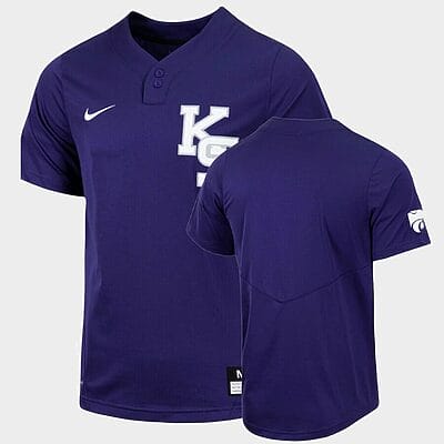 Custom Kansas State Wildcats Baseball Jersey Name, Number College Purple