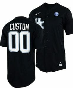 Custom Kentucky Wildcats Baseball Jersey Name and Number NCAA College Black