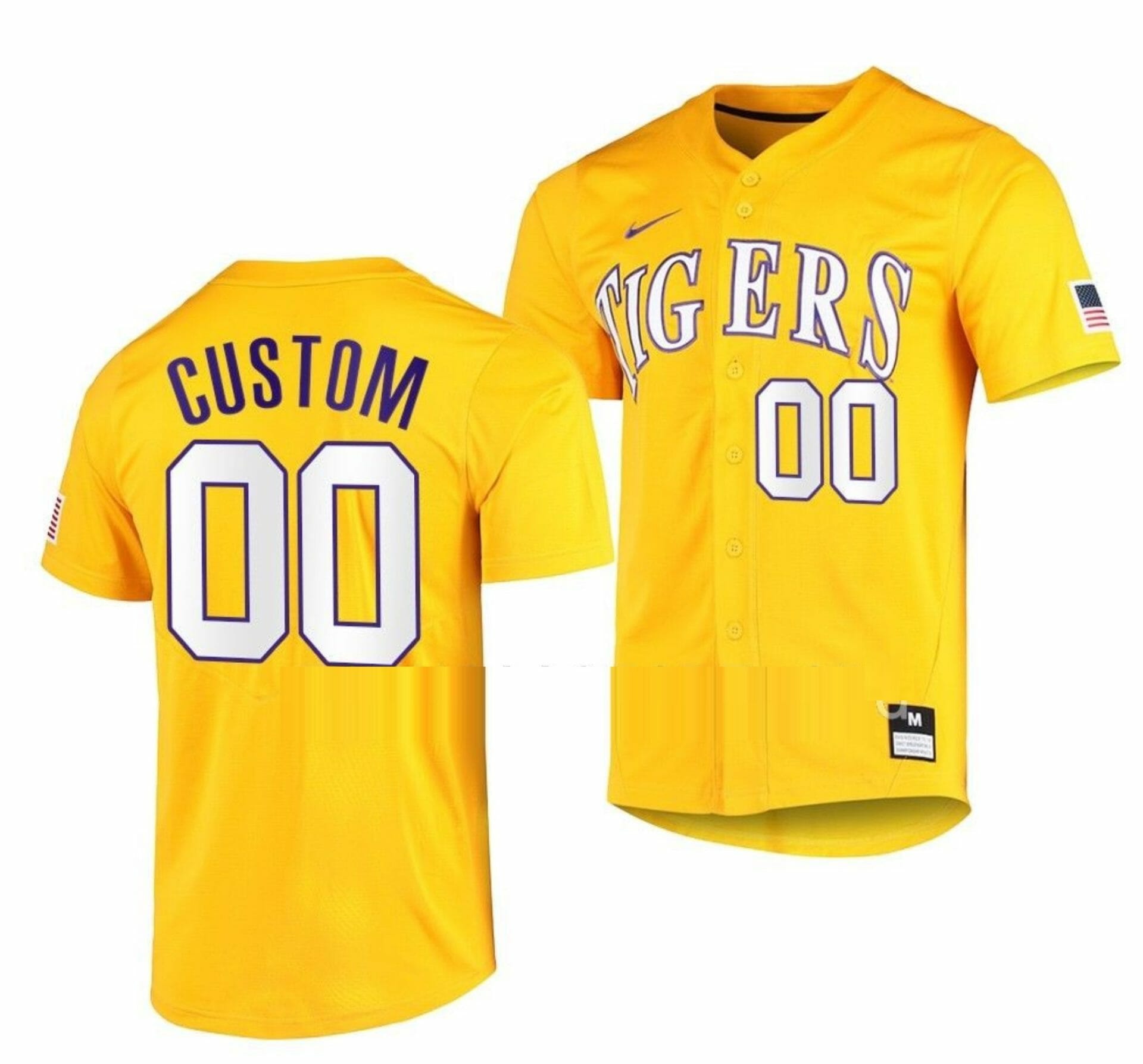 Custom LSU Tigers Baseball Jersey Name and Number NCAA College Gold Elite 1 Custom LSU Tigers Baseball Jersey Name and Number NCAA College Gold Elite
