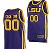 Custom LSU Tigers Jersey Name and Number College Basketball Replica SEC Purple