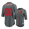 Custom Louisville Cardinals Baseball Jersey Name, Number College Gray 3 Custom Louisville Cardinals Baseball Jersey Name, Number College Gray