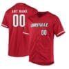 Custom Louisville Cardinals Baseball Jersey Name and Number College Red