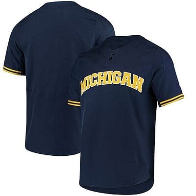 Custom Michigan Wolverines Baseball Jersey Name, Number College Navy