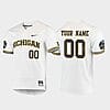 Custom Michigan Wolverines Baseball Jersey Name, Number College White 2019 World Series Jerseys