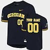 Custom Michigan Wolverines Jersey Name and Number NCAA College 2019 World Series Navy