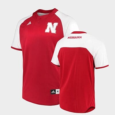 Custom Nebraska Huskers Baseball Jersey Name, Number College Scarlet