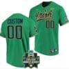 Custom Notre Dame Baseball Jersey Fighting Irish Name and Number NCAA 2022 College World Series Green 2 Custom Notre Dame Baseball Jersey Fighting Irish Name and Number NCAA 2022 College World Series Green