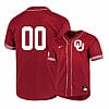 Custom Oklahoma Sooners Baseball Jersey Name, Number College Red Elite 2 Custom Oklahoma Sooners Baseball Jersey Name, Number College Red Elite