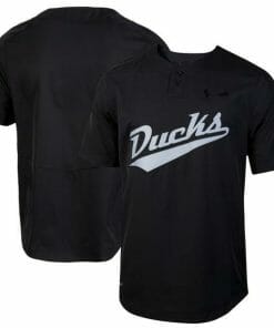 Custom Oregon Ducks Baseball Jersey Name, Number College Black