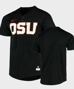 Custom Oregon State Baseball Jersey Name, Number Beavers College Black