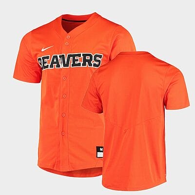 Custom Oregon State Baseball Jersey Name, Number Beavers College Orange Elite