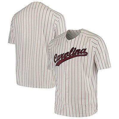 Custom South Carolina Baseball Jersey Name, Number Gamecocks College Pinstripe