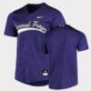 Custom TCU Baseball Jersey Name, Number Horned Frogs College Purple