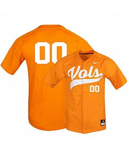 Custom Tennessee Vols Baseball Jersey Name, Number College Orange Elite