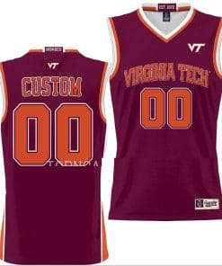 Custom Virginia Tech Hokies Jersey Name and Number College Basketball NIL Pick-A-Player Maroon
