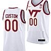 Custom Virginia Tech Hokies Jersey Name and Number College Basketball Swingman White