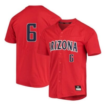 Daniel Susac Jersey Arizona Wildcats Baseball NCAA College Red Alumni #6