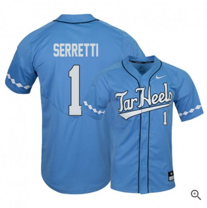 Danny Serretti Jersey North Carolina Tar Heels Baseball NCAA College Blue Elite Alumni #1 1 Danny Serretti Jersey North Carolina Tar Heels Baseball NCAA College Blue Elite Alumni #1