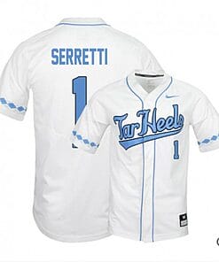 Danny Serretti Jersey North Carolina Tar Heels Baseball NCAA College White Elite Alumni #1